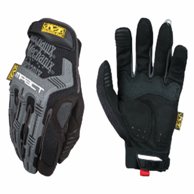 قفازات M-Pact Knit ، أسود / رمادي ، المقاس: ميديام - Image 2
