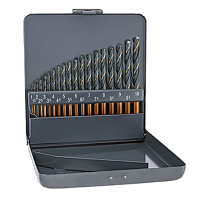 Alpen HSS Sprint KM 19 Drill Bits, a set of metal drillers colored in silver a white background with Alpen logo in white and blue color from Saudi Supplier.