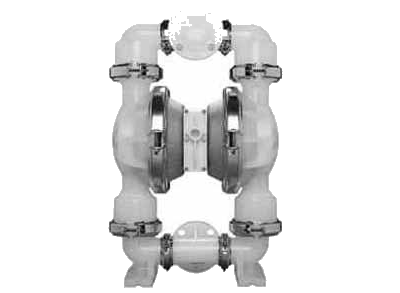 DIAPHRAGM PUMP AIR-OPERATED, WILDEN P-1 PLASTIC BODY
