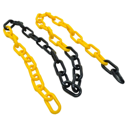 Plastic Chain 25Mtr X 6MM Yellow Black