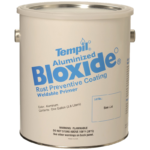 Tempil Bloxide Weldable Primer, 24100 in 1 gallon pack in a vertical shape on a white background, colored in white can with the blue Tempil Bloxide logo.