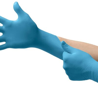 Ansell 92-665 TouchNTuff® Disposable Nitrite Blue Gloves - Image 2