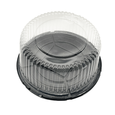 CAKE DOME 12'' BLACK+CLEAR LID 50PCS - Image 2