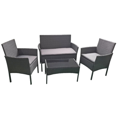 Homez, Plum 4pcs conversation patio set, Grey