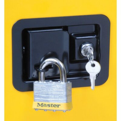 Justrite Sure-Grip®Flammable Safety Cabinet, 1 Self-Close Door, Yellow - - Image 2