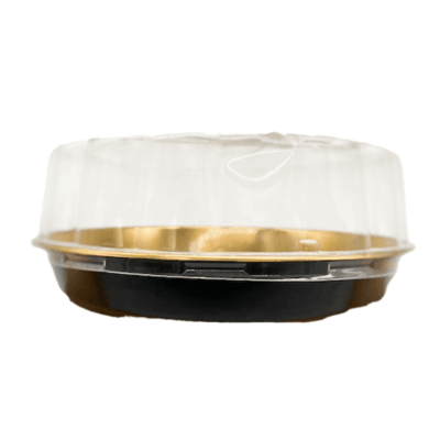 ROUND GOLDEN BASE W/DOME LID 30*8CM100PCS - Image 3