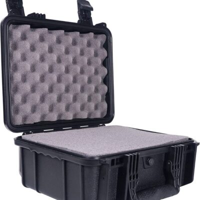 Waterproof Protective Hard Case with Foam, Black - Image 2