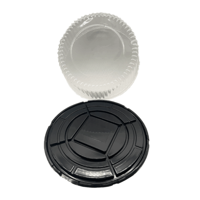 CAKE DOME 12'' BLACK+CLEAR LID 50PCS - Image 4
