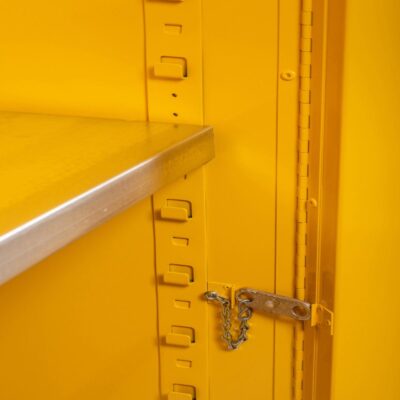 Justrite Sure-Grip®Flammable Safety Cabinet, 1 Self-Close Door, Yellow - - Image 6