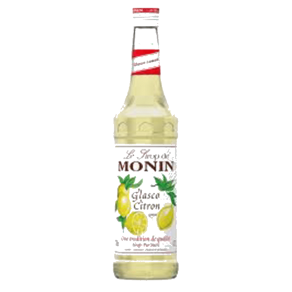 MONIN Lemon syrup 1Ltr bottle with Light Yellow color from Saudi Supplier.