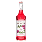 Monin Rose Syrup 1Ltr bottle with Bright rose color from Saudi Supplier.