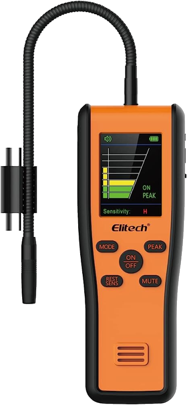 Elitech Refrigerant Leak Detector, Infrared & Heated Diode Sensors in 1 Unit, from Saudi Supplier.