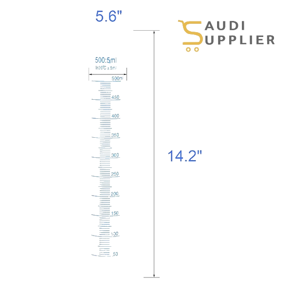Measuring Cylinder 500ml - Saudi Supplier