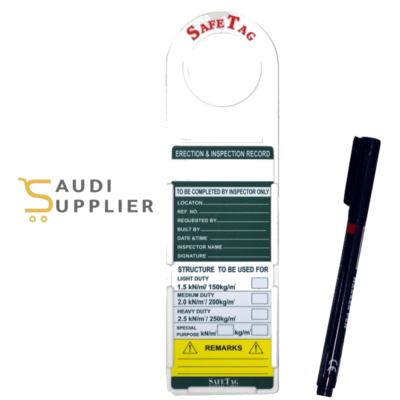 Scaffolding Tag inspection & safety tags- Saudi Supplier